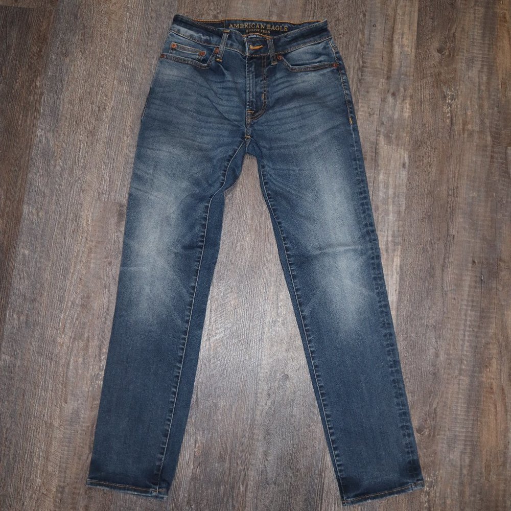 American Eagle 26x30 Men's Jeans, Slim Straight, Blue